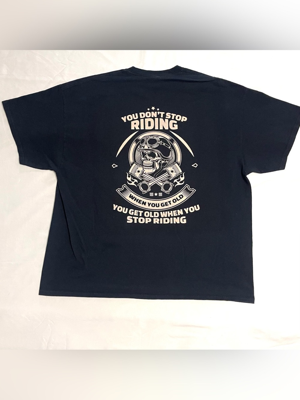 Motorcycle Biker Old Guy Short Sleeve T-Shirt Men’s 2XL